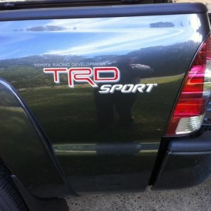 Stock TRD decal