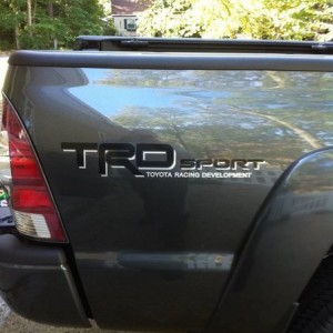 replaced original TRD Decal with a Black one