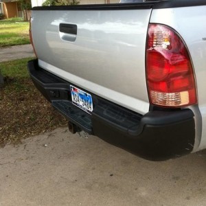 Bedlinered rear bumper