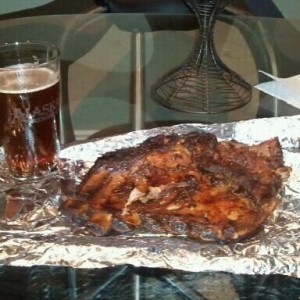 Rack of ribs and a home brew, oh hell yes!