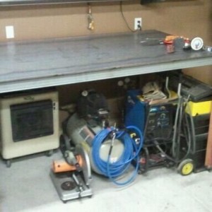 I finally have a flat, level surface to work on.