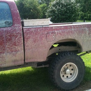 Mud is a good look for my truck :).
