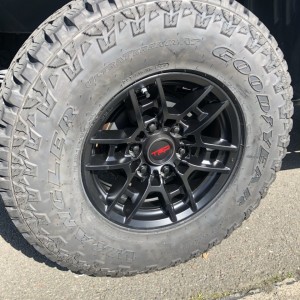 Wheel and tire closeup