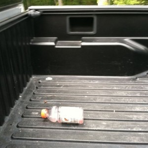 Gatorade bottle that has been In my bed for like 2 weeks. Lol 