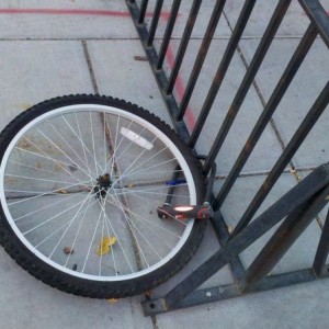 Whole lot of good that bike lock did you...