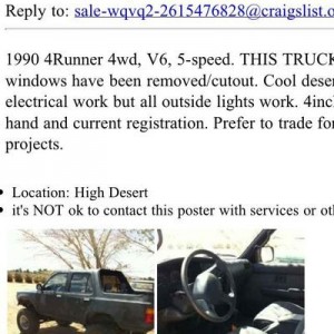Seen on craigslist..