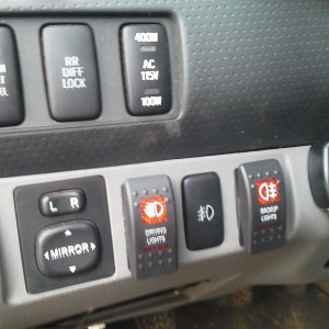 Got my PIAA switch back up... time to order another rocker to replace the f