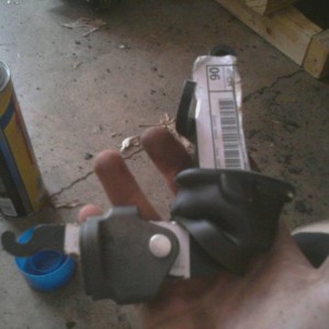 New e-brake lever
