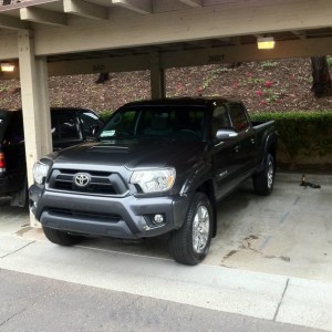 in the car port