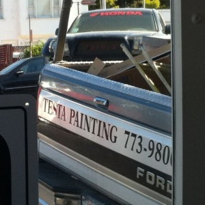 Painting. Chuck testa.
