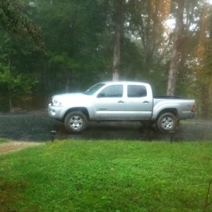 Truck is getting a little bath. Lol still need to do a wash and wax