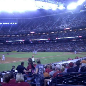 Can't tell from pic but had awesome seats to yesterdays game. Sixteent