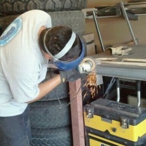 Ray on the grinder