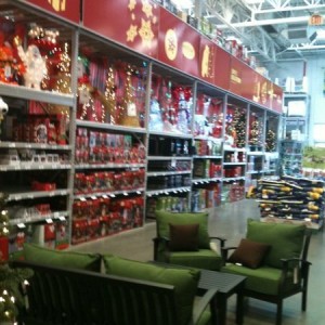 Xmas already and right next to Halloween display