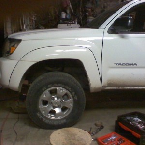 after lifting the front