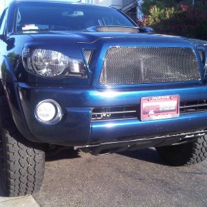 T Rex Headlight Cover, GrillCraft Grill, Black housing headlight