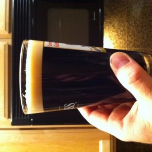 Home brewed stout! Keg'ed and carbonated.