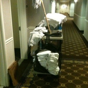 Who else always raids the maid cart?