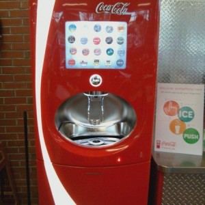 Coolest coke machine ever. Over 120+ drink combinations.