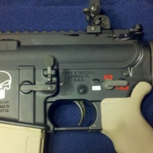 Spikes lower, woods diamond fluted upper and magpul all around