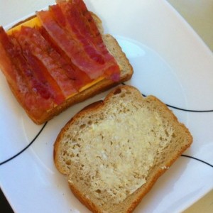 Bacon grilled cheese