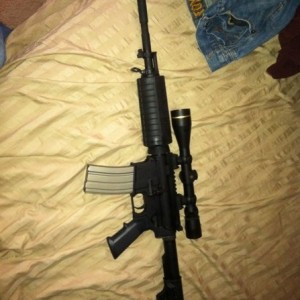 Just put a leupold on her until I get my trijicon. Shoots pretty good with 