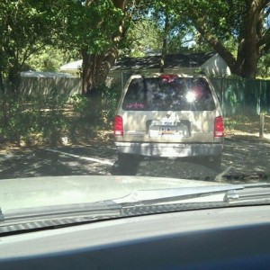 Parking fail. Another 6 inches inward and I'd be in the spot behind th