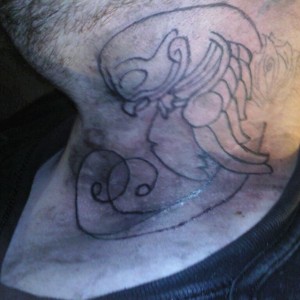 practicing tattooing