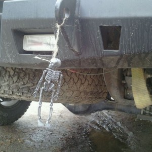 Truck is now festive.