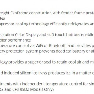Fridge Key Features