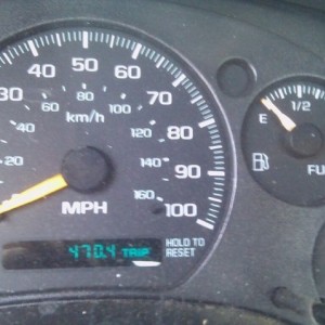 2.2l inline 4 banger Chevy S10 gas mileage. This and the stick shift are th