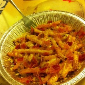 Bacon cheese fries! Ahh yeeeaaaahhhhhh! :hungry: