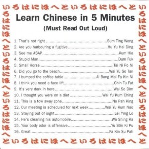 how to speak chinese in 5 mins