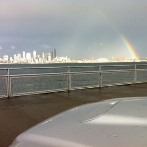 Seattle and rainbow and skewp