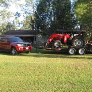 Towing my tractor