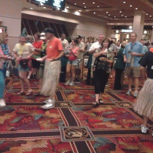 Guys in grass skirts gotta love Jimmy buffett
