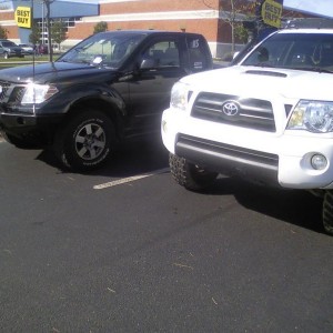 i found a pro4x at lowes...sliders,front an rear steel plate bumpers,tire g