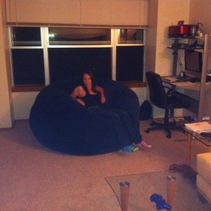 My friend gave us a Love Sac! :woot:
