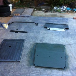 Prepping the skids