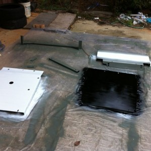 One primed one has 1st coat the other I'm bout to do letteriing