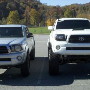 Mine next to his