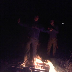 White2010Taco thinking he is a fire walker.