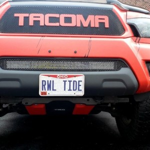 License plate relocate mod by @ACEkraut ....great work brother...lets the Cali Redi LED light bar really shine....