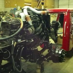 The rest of the frame is painted, the cab will be on this week.
