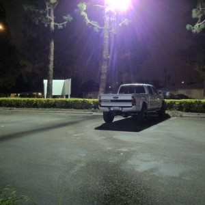 All alone at the gym....except for that car to the right :cool:
