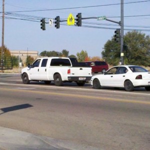 Spotted my neighbor with his slammed f-250...also the guy who had a bagged 