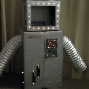 My daughter wanted to be a robot for halloween, here is MAGBOT 6.5.