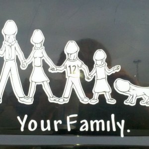 Saw this on a ski van at walmart...when you see it....