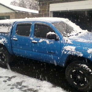2 inches so far. 7 to 11 expected