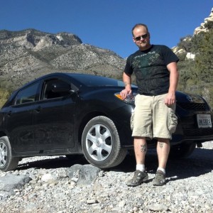 Flexin out the rental car LOL